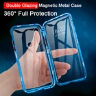 Магнитный металлический двухсторонний стеклянный чехол для Huawei Honor Note 10 20 View 20 P30 P20 Pro Lite Nova 5 5i 4 4E 3i Play 3, чехол