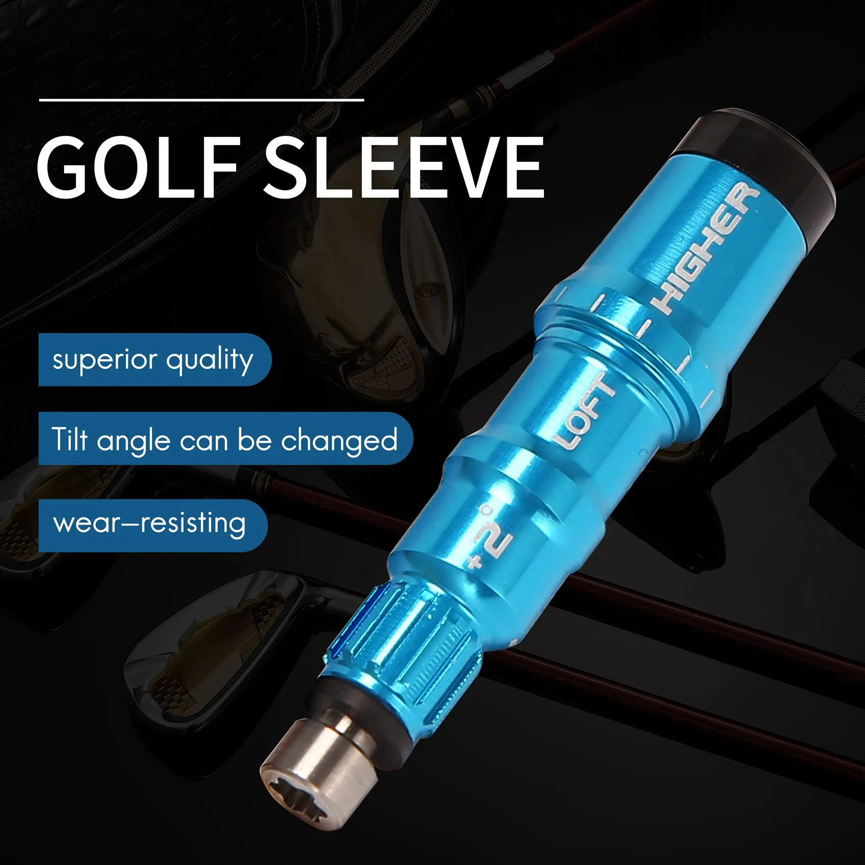 

Golf Adapter Sleeve Replacement for Taylormade M1, M2, M3,M4,M5&M6 SIM Driver & FW .335