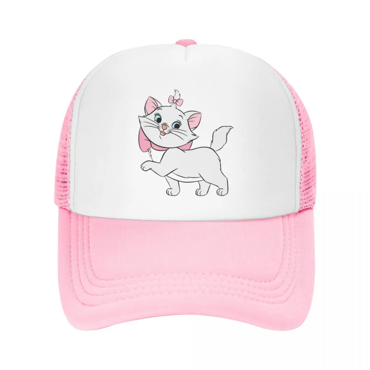 

Custom Marie Trucker Hats Women Men Adjustable Cute Cat Kitten Baseball Cap Sports Snapback Caps Sun Hats