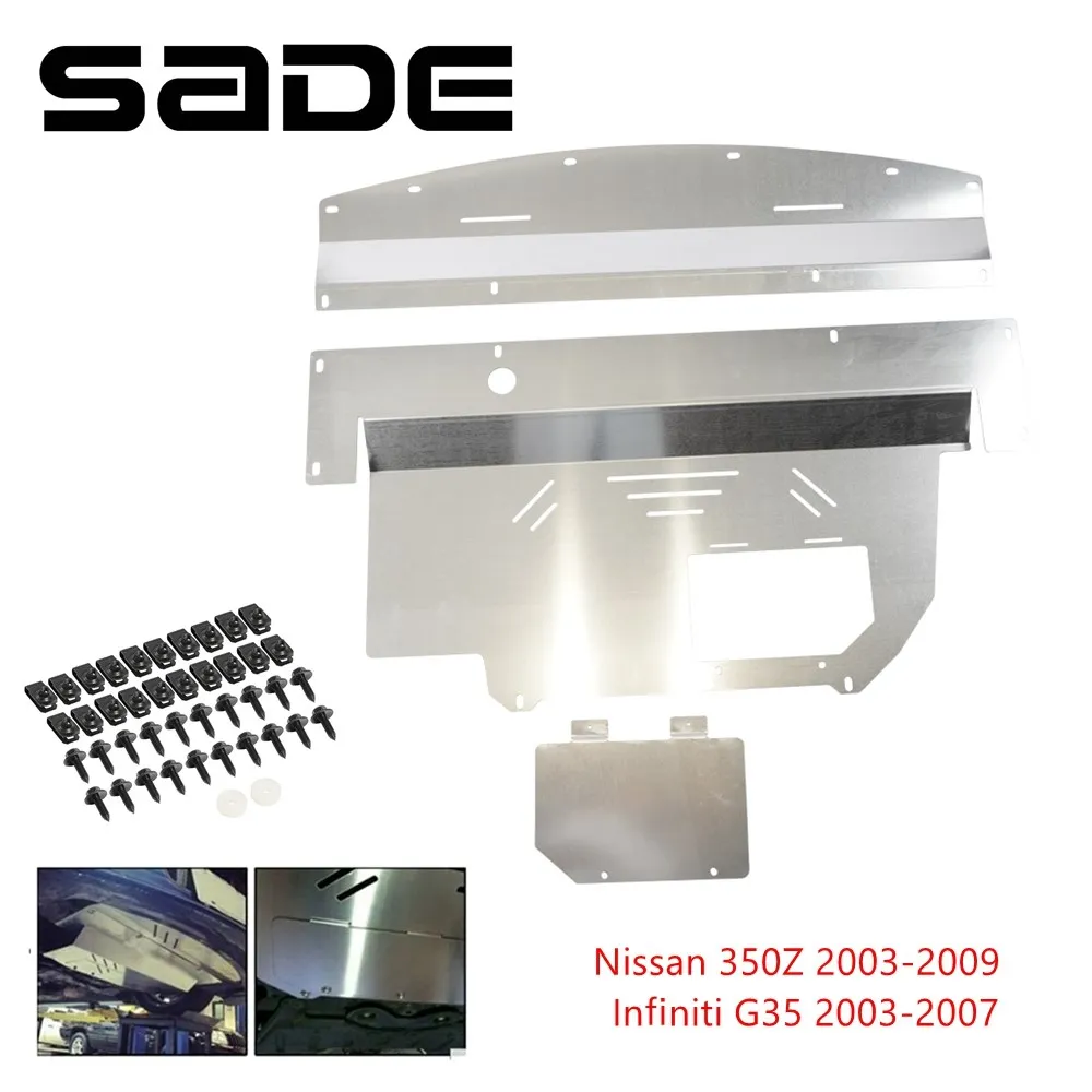 

Каталитический преобразователь с защитой от кражи, защитный алюминиевый щит, защитный, подходит для Nissan 350Z 2003-2009, Infiniti G35 2003-2007, серебристый