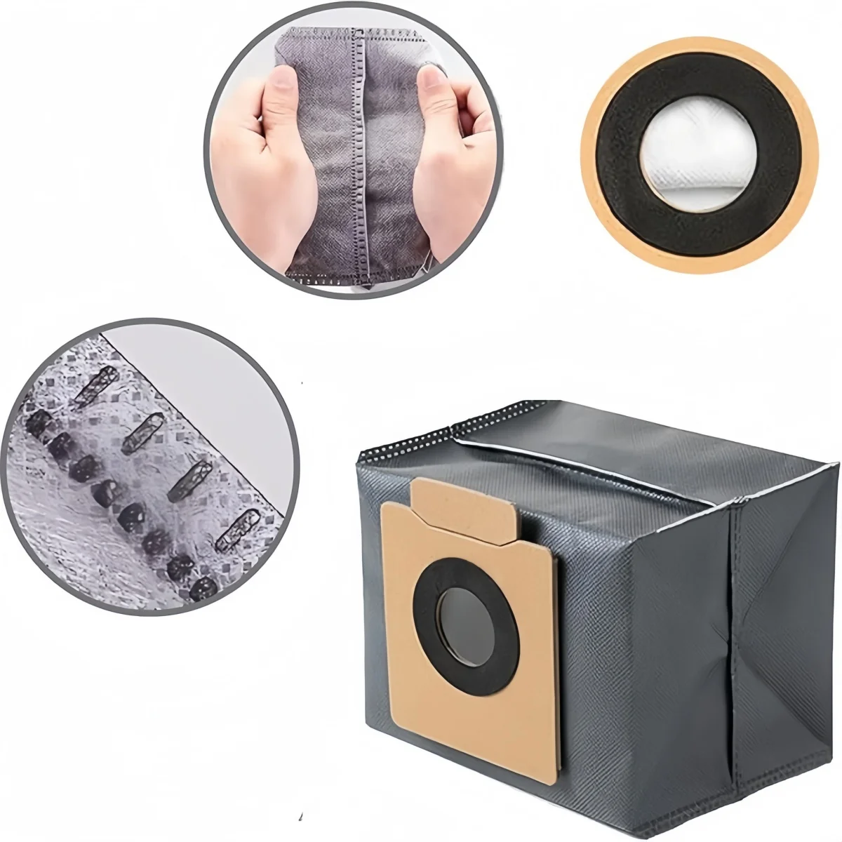 Фото Мешки для пыли X10 Pro Omni, совместимые с мешками Eufy, сумкой X8 Pro, сменными мешками для пылесоса, аксессуарами для робота Eufy №3