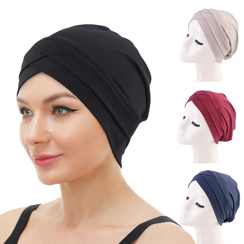 

New Women Muslim Turban Caps Islamic Inner Hijab Cap Islamic UnderScarf Arab Wrap Chemo Bandana Muslim Scarf Hijab Bonnet Cap