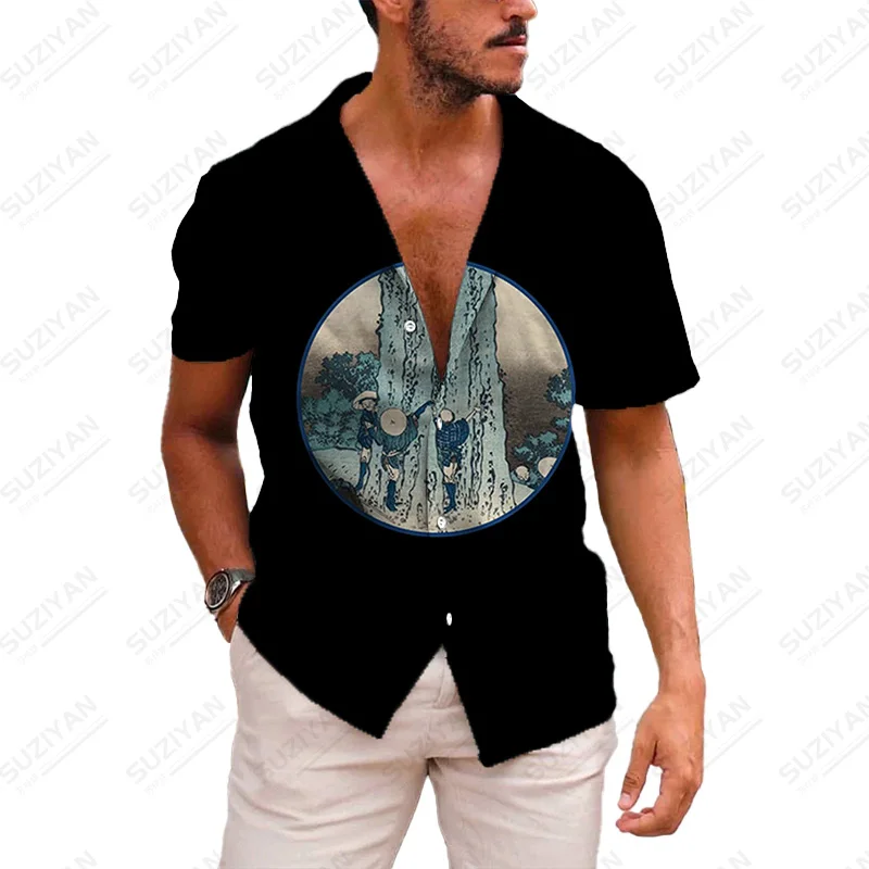 

Wild Stand Floral Street New Arrivals Standard-Fit Gothic Shirts Summer For Men Color Urban Style Non-Iron Loose Shirts New