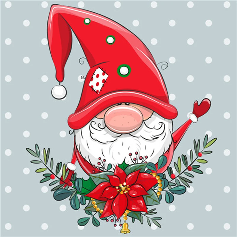 AB Кристалл Полный Квадрат Diy Алмазная Картина Вышивка Крестом Рождественская