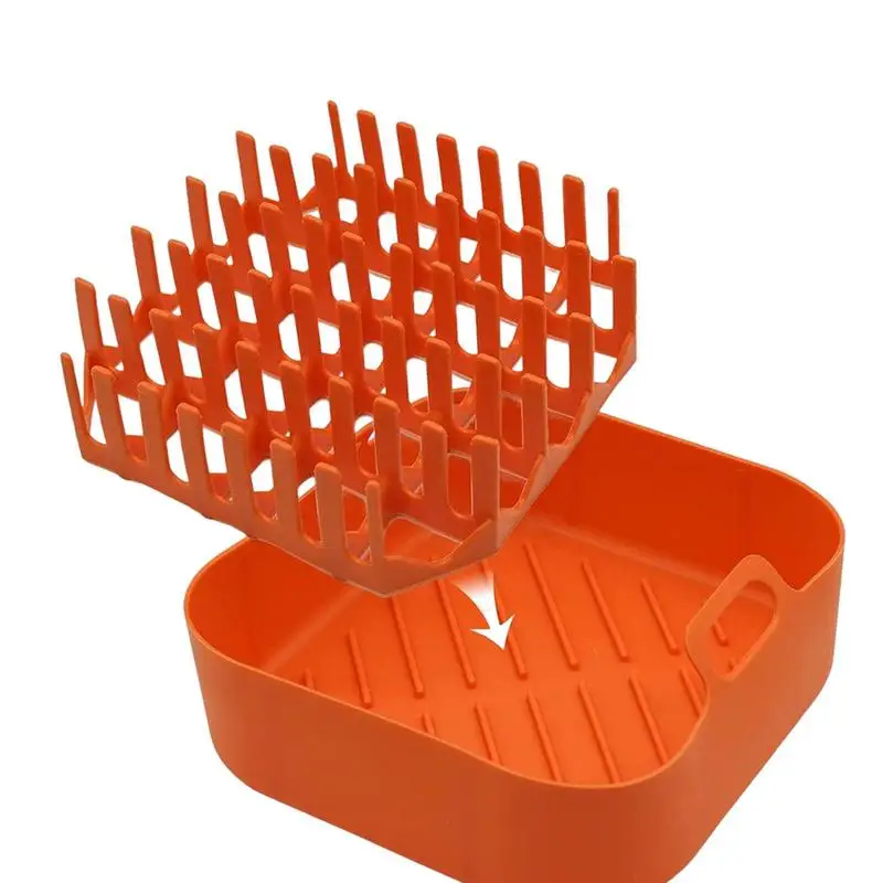 

Силиконовая плита для бекона, теплостойкая, для микроволновой печи, для бекона, кухонный инструмент для духовки, фритюрница для приготовлен...