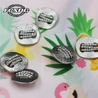 10pcs fashion metal rhinestone buttons for coat luxury cardigan 20mm snap buttons diy sewing accessories buttons for clothing