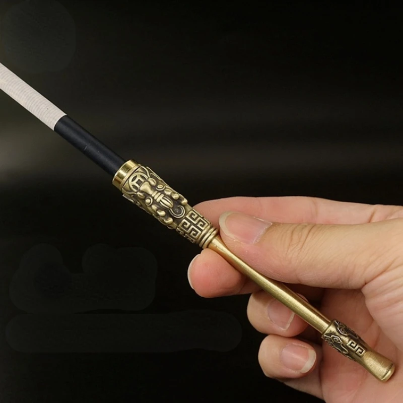

Handmade Pure Copper Cigarette Holder Filter Lucky Pixiu Washable Circulating Long Handle Smoking Set Men's Gift