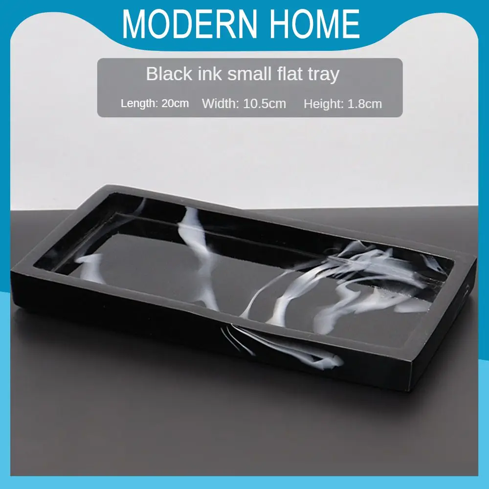 

Kitchen Accessories Bathroom Tray Marble Texture Household Storage Tray 20x10.5x1.8cm Modern Cosmetic Organizer Storage Tools