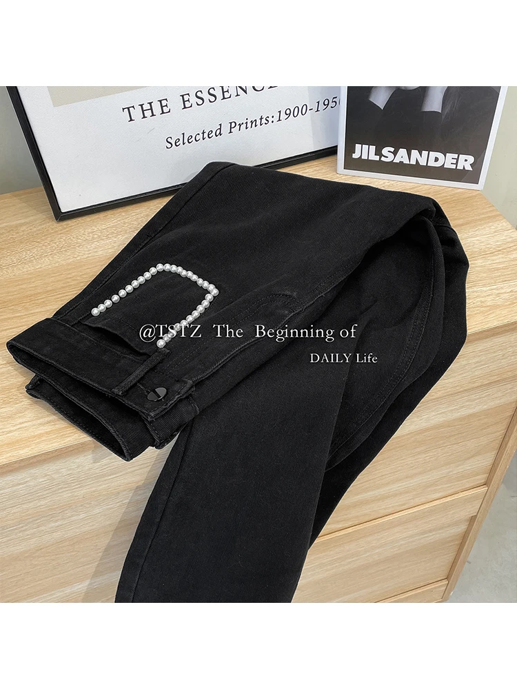 

Y2k Black Baggy Jeans Women 2022 High Waist Straight Vintage Harajuku Casual Trousers Long Wide-legged Denim Pants