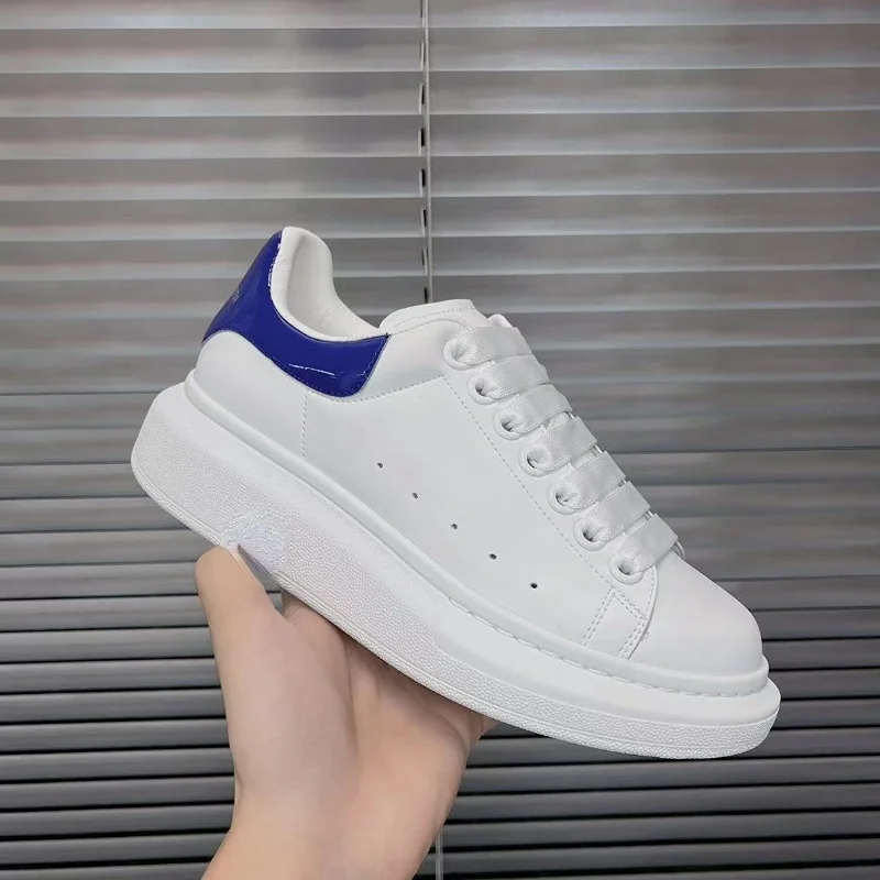 Women's Little White Shoes 2023 Spring/Summer New Popular Flat Bottom Matsuke Thick Bottom Casual Strap Sports Shoes