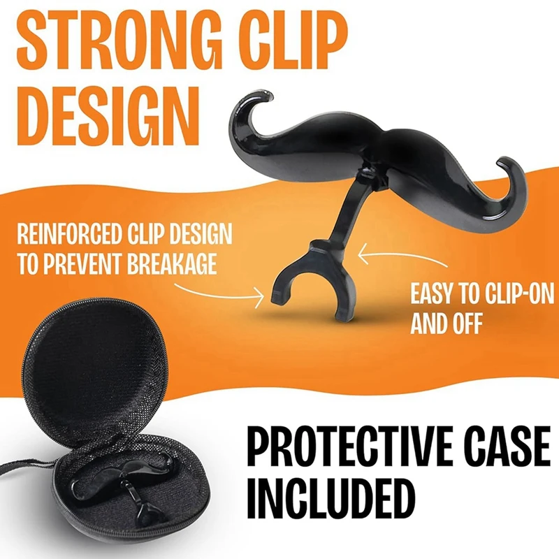 Комплект из 2 усов на клипсе для тромбона с защитным чехлом Усы прочными ручками