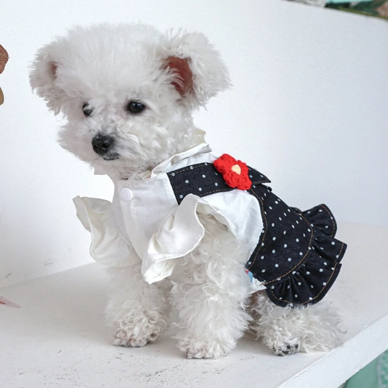 

Платье на бретельках для собак, одежда для собак, платья для собак, платье принцессы для собак