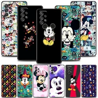 cartoon mickey tattoo phone case for samsung a01 a02 a03s a11 a12 a13 a21s a22 a31 a32 a41 a42 a51 4g 5g silicone case