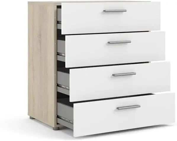 Современный комод с 4 выдвижными ящиками/комод в дубовой конструкции ящиками для