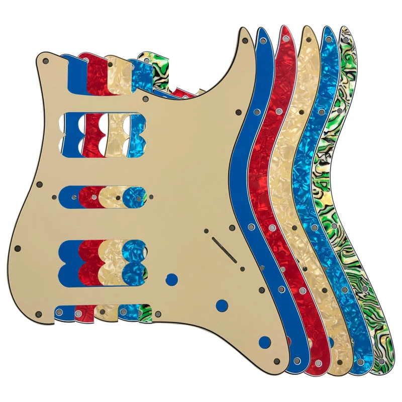 

FeiMan Custom Guitar Parts Pickguard 11 Screw Holes - For 72' Standard Strat St HSH PLAYER SERIES PICKUPS Guitar Scratch Plate