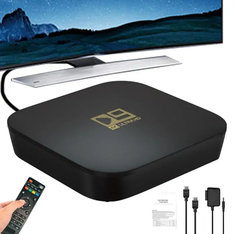 

Android 10.0 TV BOX 8G 1D9 TV Box 2.4G Multi-Language 4K Smart Box Media Player Video Media Player Home Theater TV Box