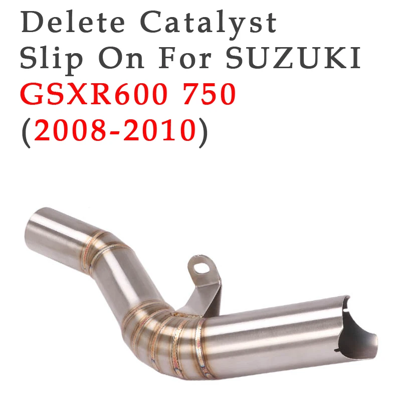 

Exhaust Escape Link Pipe Catalyst Delete Eliminator Enhanced DEC For SUZUKI GSXR 600 750 K8 K9 L1 GSXR750 GSXR600 2008 2009 2010