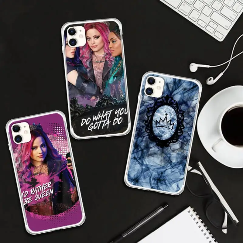 

Descendants Designer Phone Case For Iphone SE 2020 6 6s 7 8 plus X Xr XS 11 12 13 Mini Pro Max Fundas Cover
