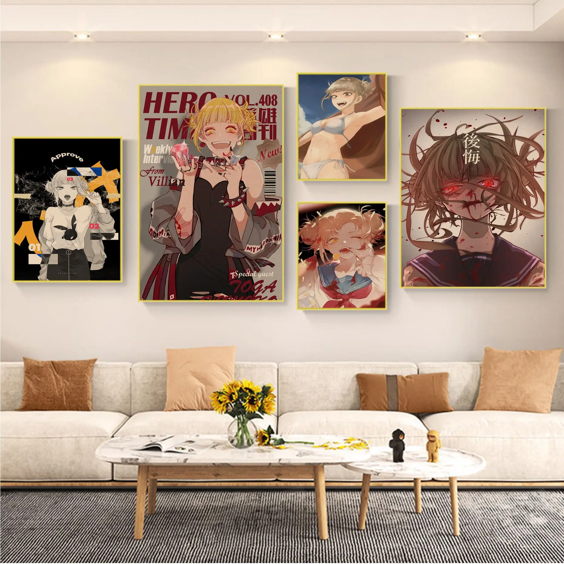 

Anime Himiko Toga Good Quality Prints and Posters Vintage Room Home Bar Cafe Decor Home decor
