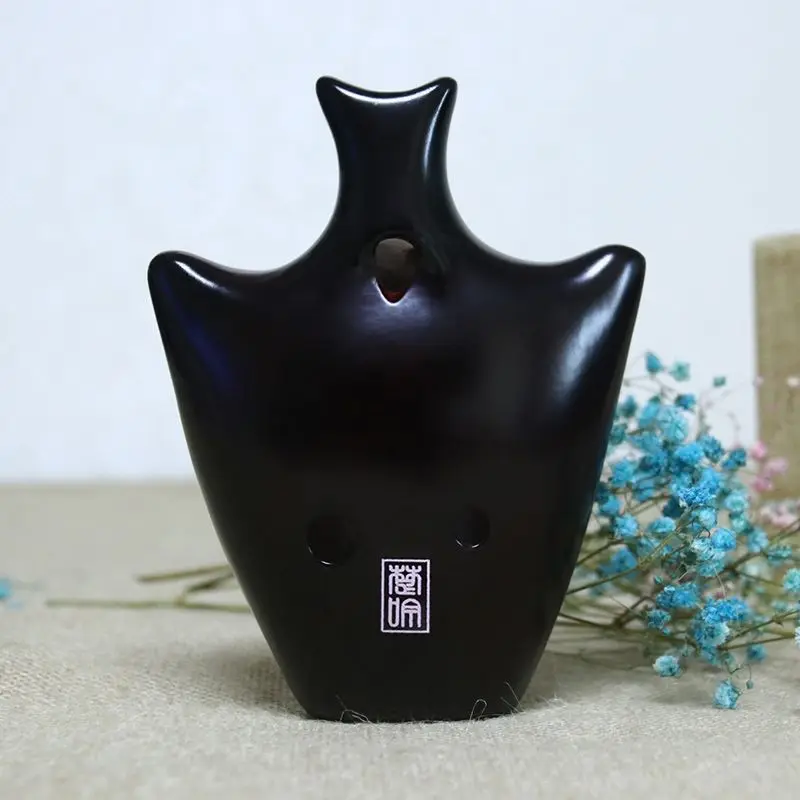 

F Key 6 Hole Ocarina for Beginner Creative Handmade Chinese Vintage Style Professional Stage Performance Orff Musical Instrument