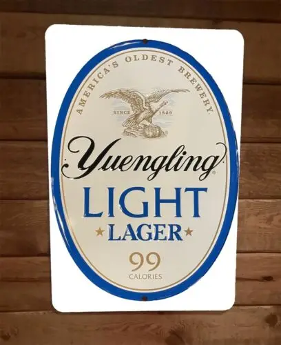 Yuengling светильник Beer 99 калорий 8x12 металлический настенный плакат