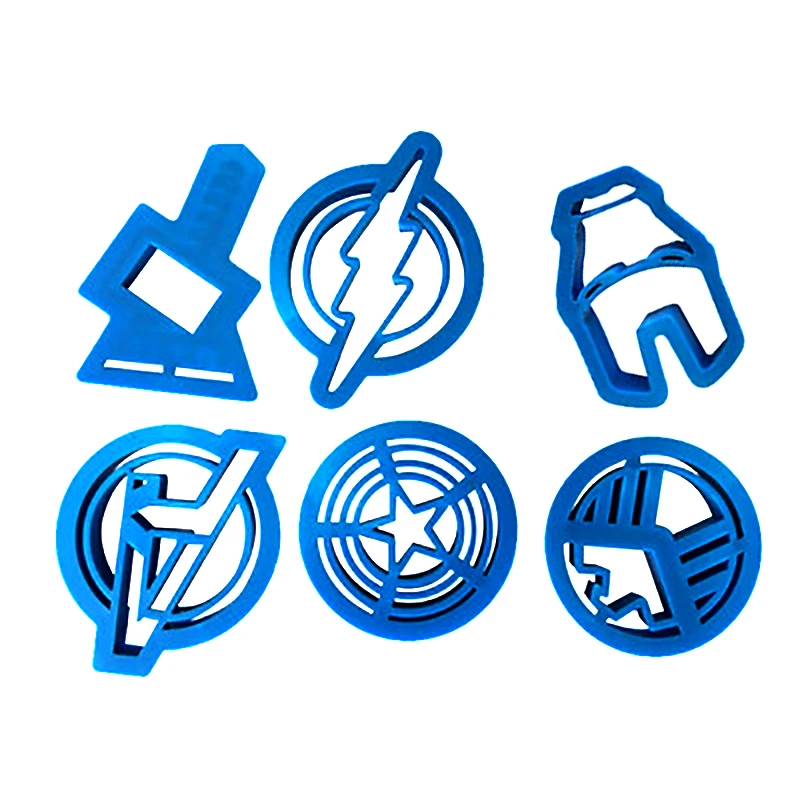 

5Pcs Fudge Cookie Cutter Mold Kitchen Baking Cartoon Fondant Chocolates Cakes Biscuits Candy For Birthday Party Kitchen Tools