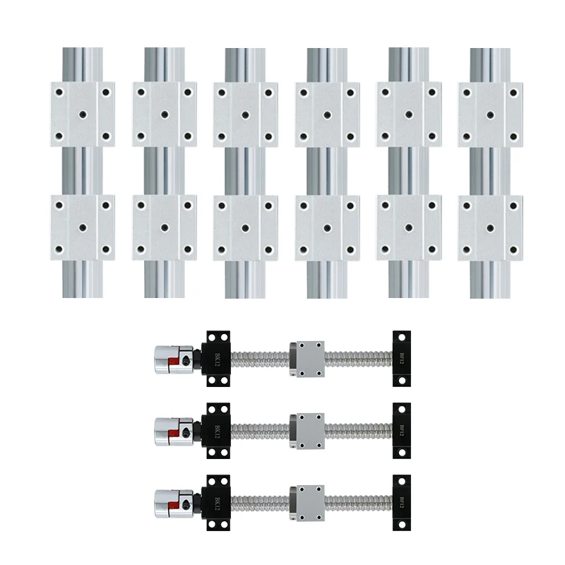 6 комплектов линейная направляющая SBR20- L400/1300/1500 мм + флейта/1350/1550/1550 шариковый винт