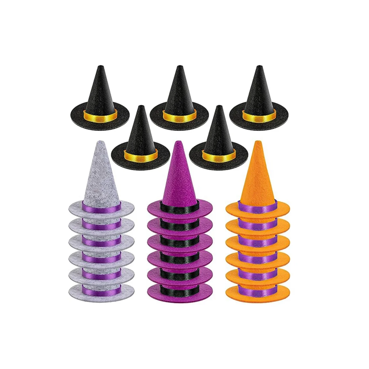 

23 шт., фетровые шляпы ведьмы, 4 цвета