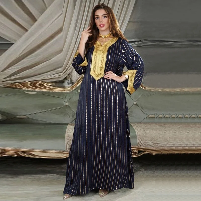Muslim Kaftan Abaya Dress Kimono Women Dubai Evening Elegant Gowns Robe Arabe Femme Islamic Clothing 2022 Eid Mubarak Ramadan