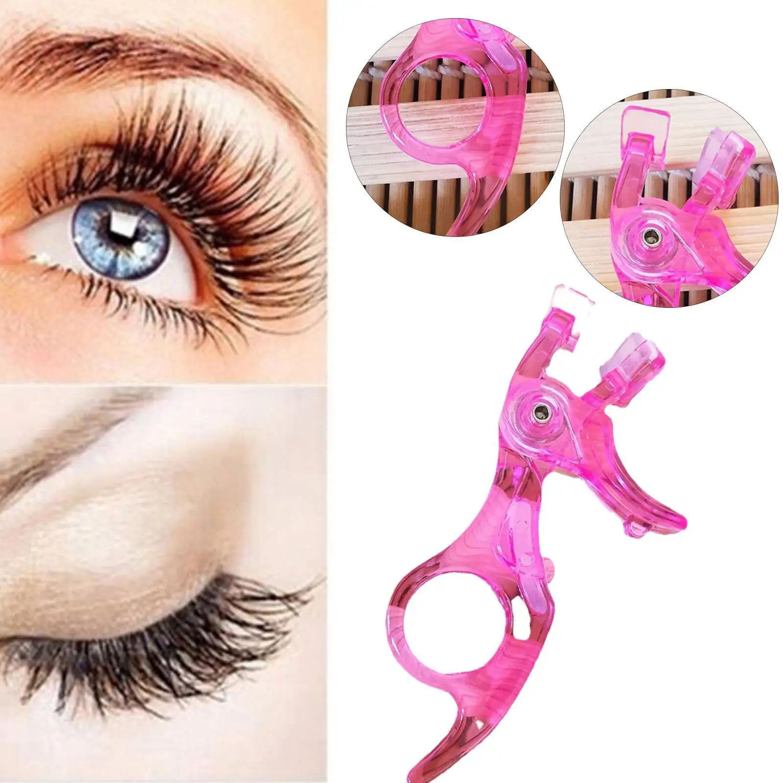 

Eyelash Curling Clips Integral Eyelash Curler Professional Make Up Tool Handle Eyelash Curler