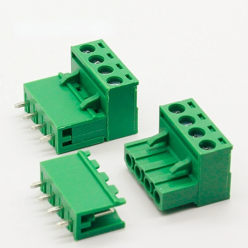 

10 sets ht5.08 4pin Terminal plug type 300V 10A 5.08mm pitch connector pcb screw terminal block