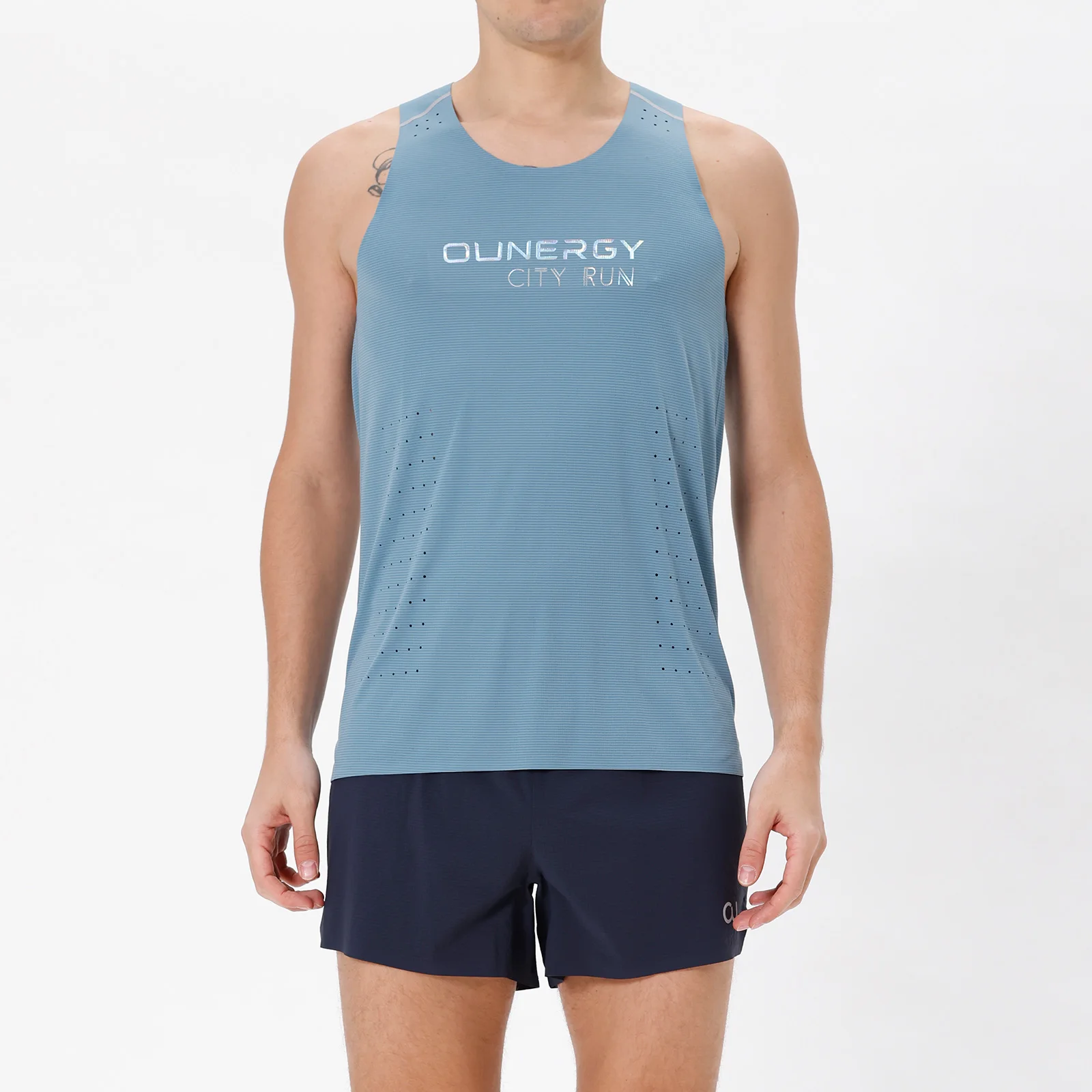 

Мужской Быстросохнущий Спортивный Жилет AONIJIE FM5115, дышащая рубашка без рукавов, Спортивная майка для бега, фитнеса, тренажерного зала