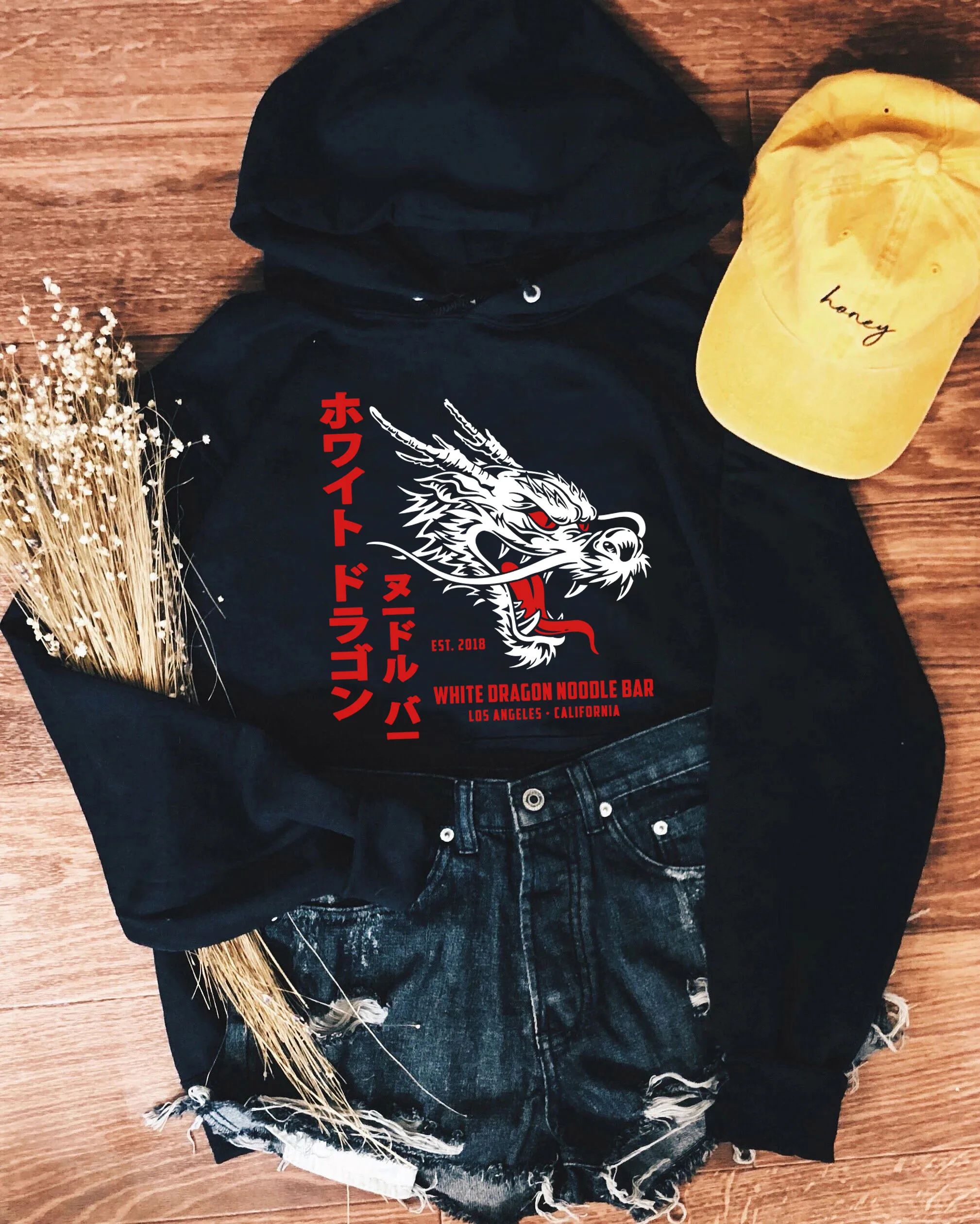 

Милые толстовки с изображением белого дракона и лапши, женские модные хлопковые повседневные хипстерские винтажные топы с цитатами для веч...