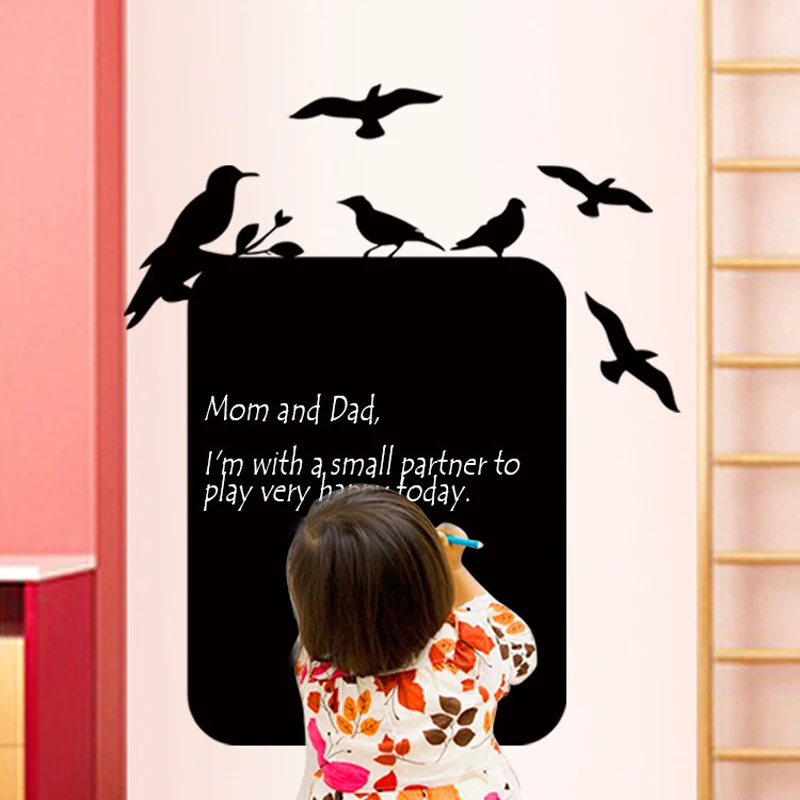 

Chalk Board Removable Blackboard Stickers Craft Home decoration Chalkboard Mural Decals waterproof wall Stickers For Kids Rooms