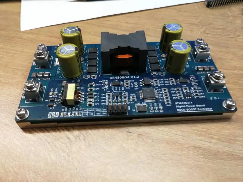 

STM32G474 цифровая плата разработки мощности, понижающий преобразователь