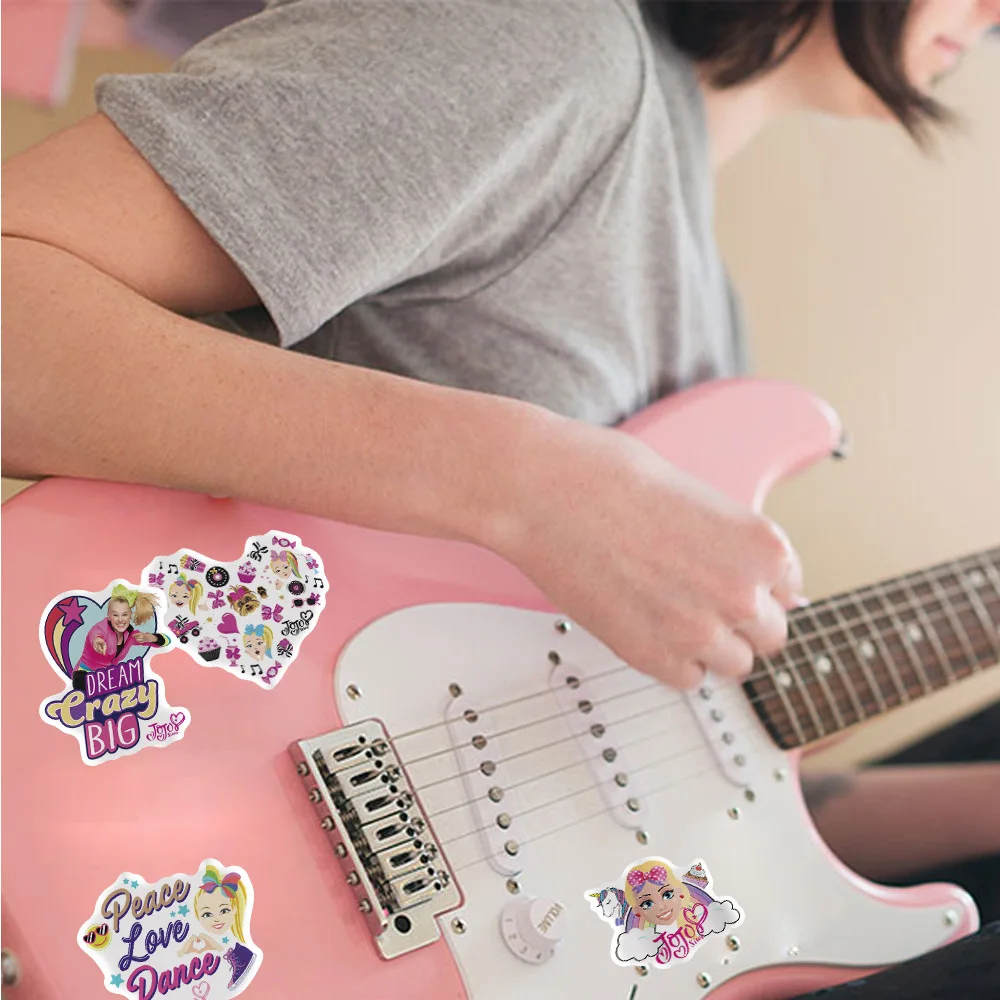 50pcs Singer JOJO SIWA Girl Stickers Graffiti DIY Phone Luggage Guitar Fridge Laptop  Waterproof Decals Sticker images - 6