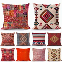 new colorful bohemian pattern cushion cover abstract ethnic pillow case living room sofa pillow cover geometric print pillowcase