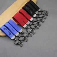 metal puluxury suede leather multiple types car keychain for bmw m sport m3 m5 gt e46 e39 e36 x6 x5 ix3 car accessories gift