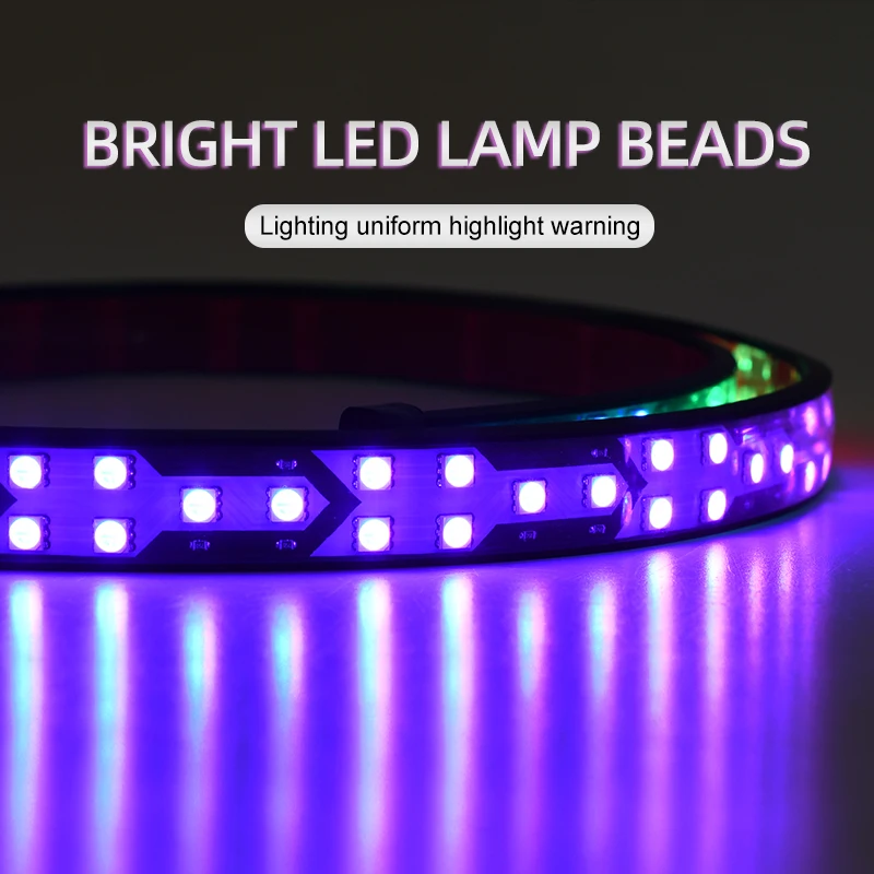 

Pickup Truck LED Tailgate Light Strip Automotive LED Decorative Light Symphony Multi-mode High Position Brake Tail Fishbone Lamp