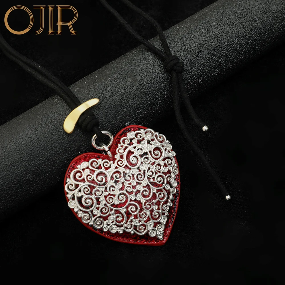 

Vintage Sweet Heart Collares Necklace Long Chains Stranger Things for Women 2023 Korean Fashion Goth Jewelry Suspension Pendants