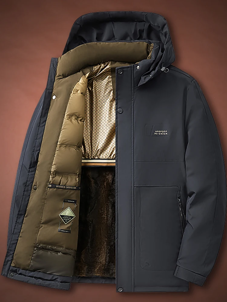 2024 зимнее свободное пальто большого размера на флисовой подкладке утолщенное