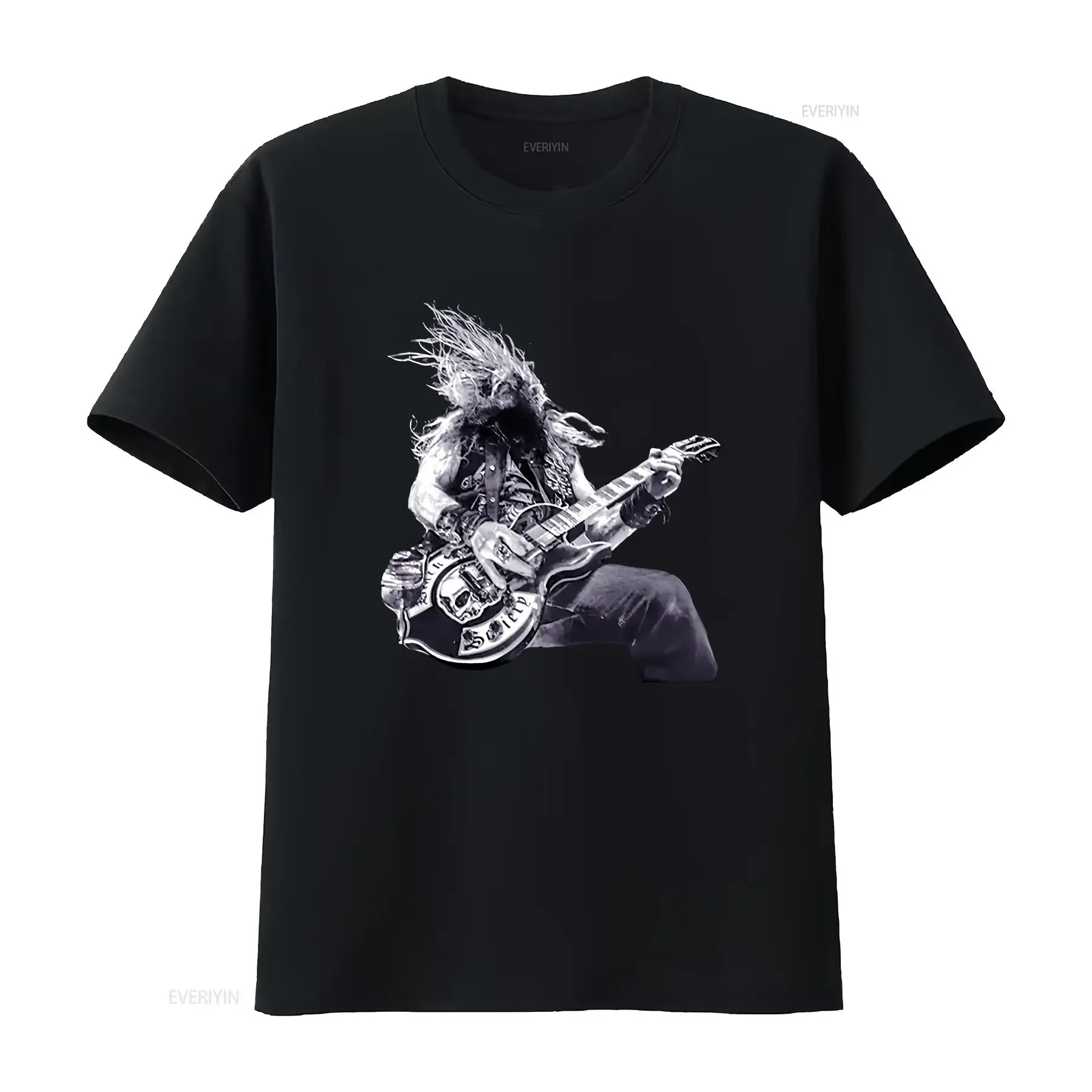 Фото Футболка Zakk Wylde, черная, хлопковая, все размеры S 5Xl YY1033, винтажная стираная уличная одежда, модная, мягкая, с рисунком, слегка растянутая №1