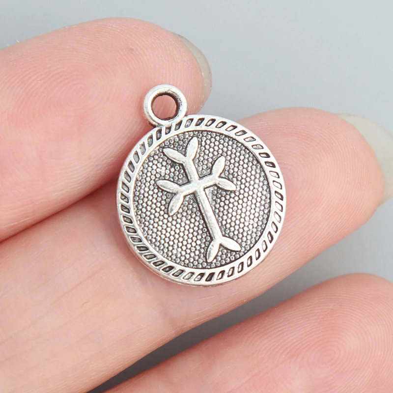 

RAINXTAR Fashion 20pcs Alloy Jewelry Necklace Charms 15*18mm AAC025