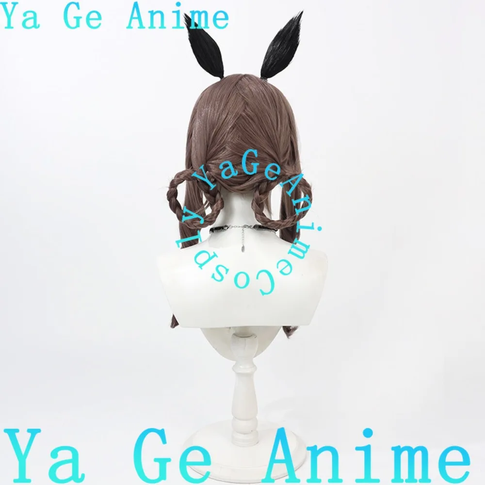 Фото Парик для косплея Uma Musume Pretty Derby Gentildonna с хвостом, для аниме-вечеринок и ролевых игр №4