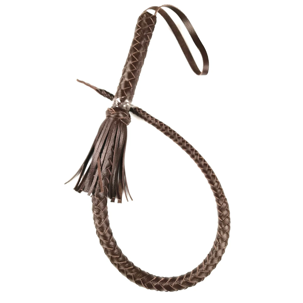 Кнут из натуральной воловьей кожи кнут бычьей ручной работы 8 плетений ручка |