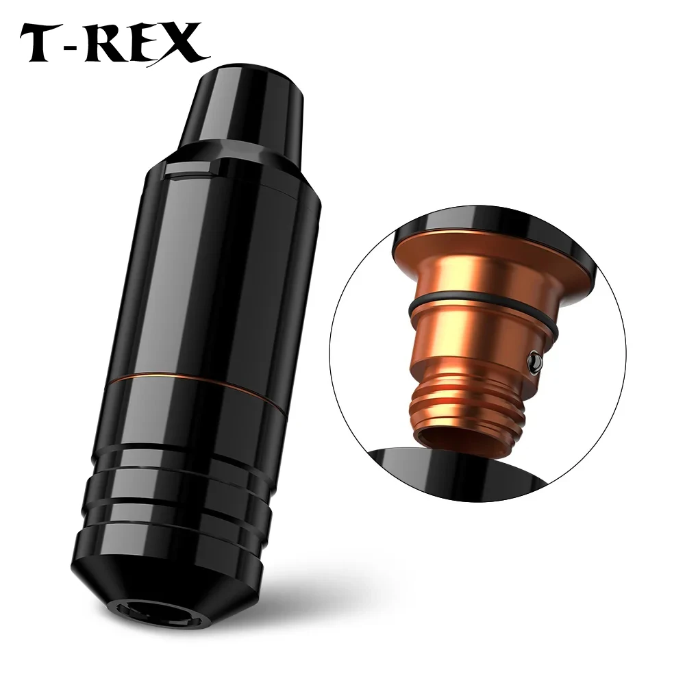 

T-Rex Professional Rotary Tattoo Machine Short Pen Brushless Motor 4mm Stroke Tattoo Gun with RCA Cord for Beginners and Artists