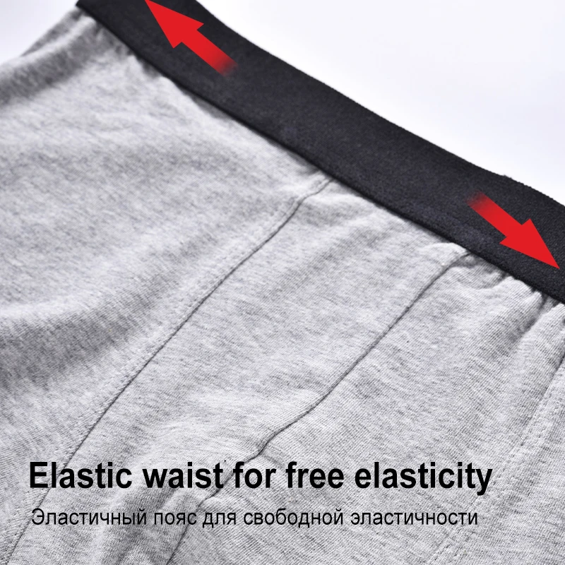 4pcs Boxer Male Panties Men's Underwear Boxers Man Cotton Sexy Set Solid Underpants Comfortable Brand BoxerShorts European Size