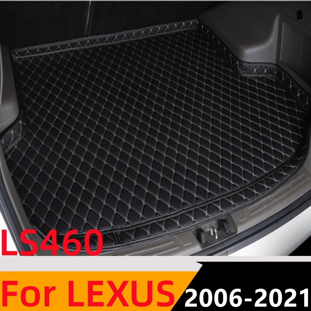 

Sinjayer Car Trunk Mat ALL Weather Auto Tail Boot Luggage Pad Carpet High Side Cargo Liner Fit For LEXUS LS460 2006-2016 2018-21