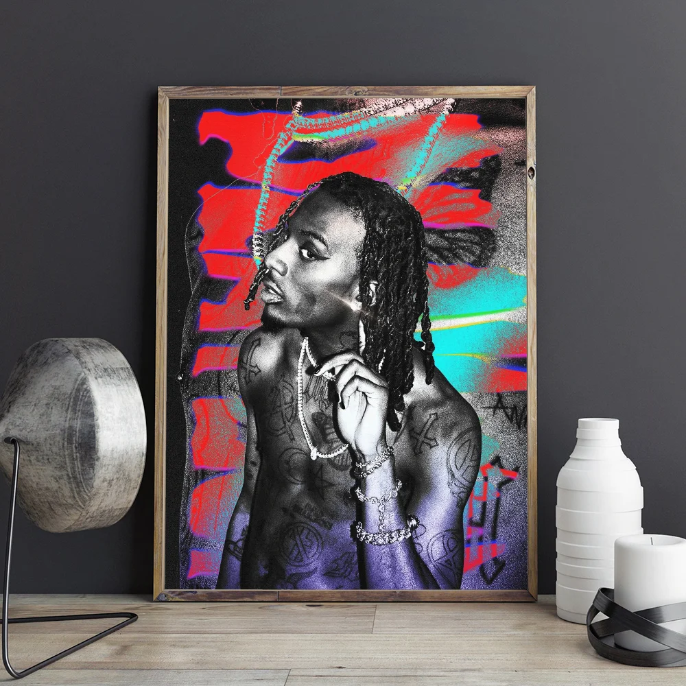 Рэпер Музыка Звезда Playboi Carti Классические Винтажные Плакаты Decoracion Живопись
