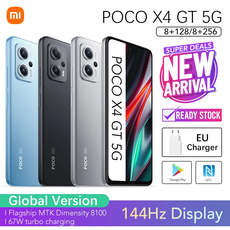 

POCO X4 GT 5G 8GB 256GB 128GB Global Version Smartphone | NFC | Play Store | Original Brand New | Sealed | Ready Stock